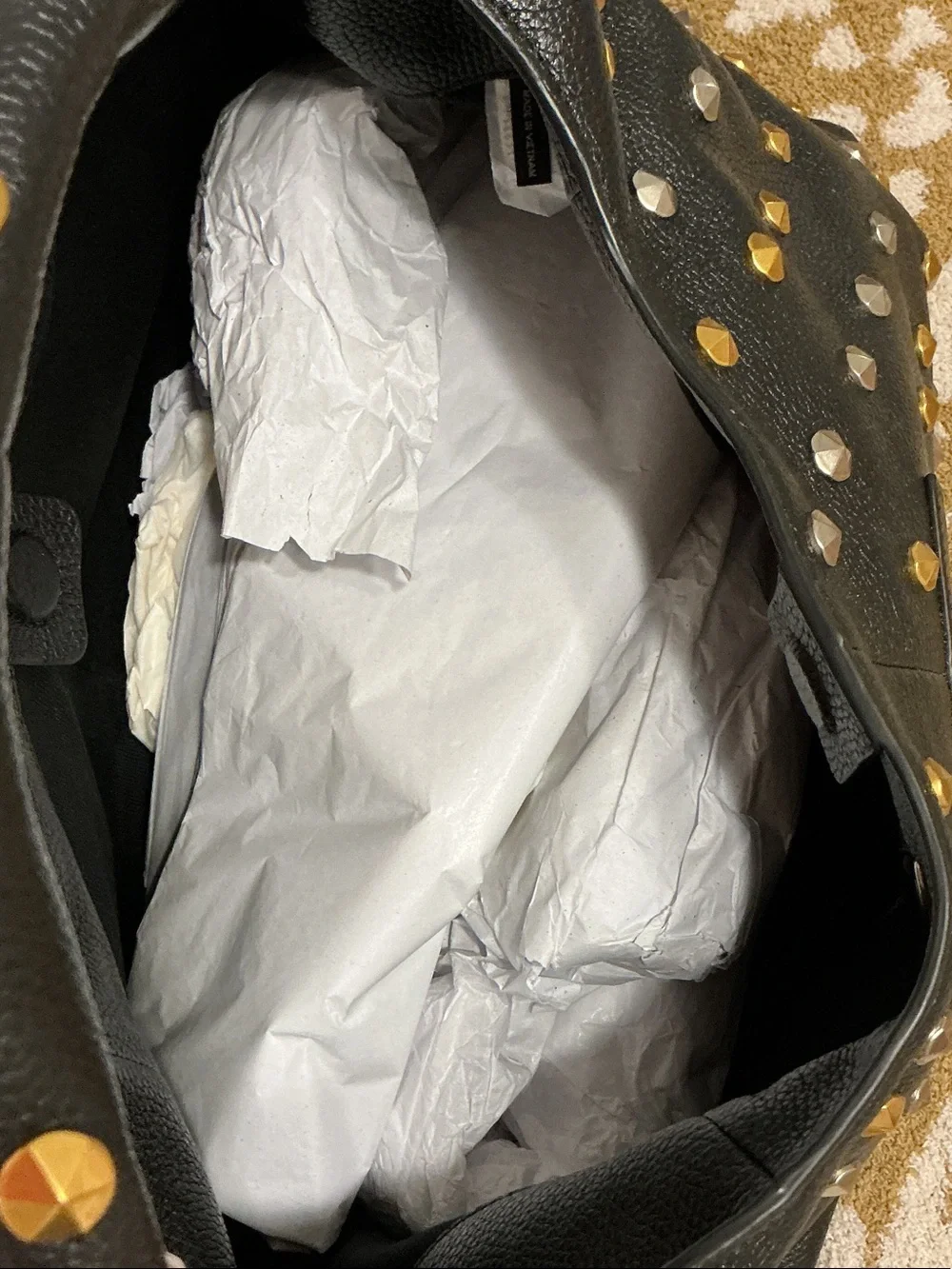 Marc Jacobs Black The Sack Bag Studded Leather Hobo